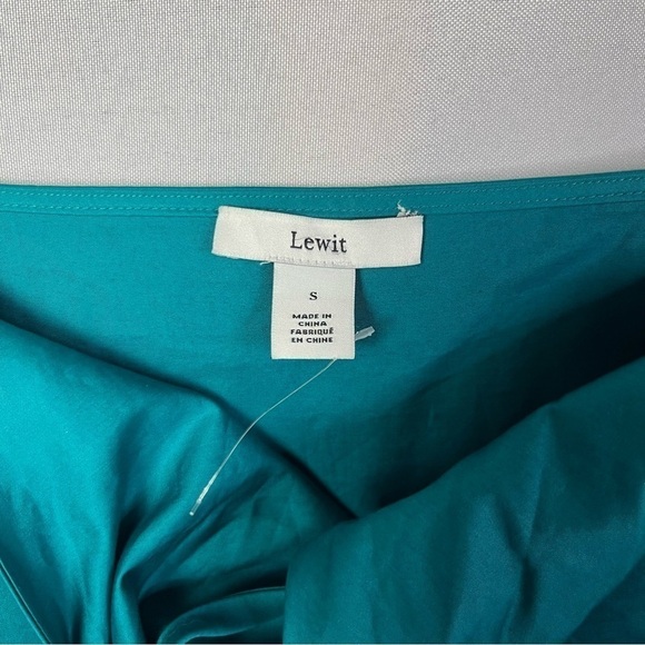 Nordstrom Lewit Teal Blue Tie Front Camisole Tank Top S - Picture 6 of 6